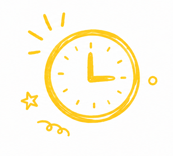 Yellow clock Icon